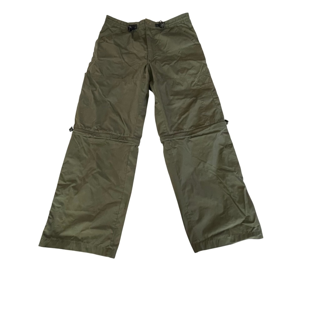 Oxford & Fulham Mens 36 Convertible Cargo Pants Olive Green Zip Off Hiking
